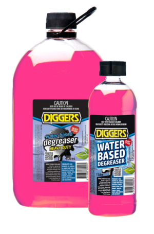 Diggers Water Based Degreaser bottles