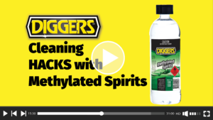 Cleaning hacks with DIGGERS™ Methylated Spirits