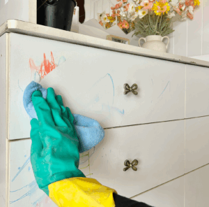 Diggers Graffiti Remover for School Holidays cleanup