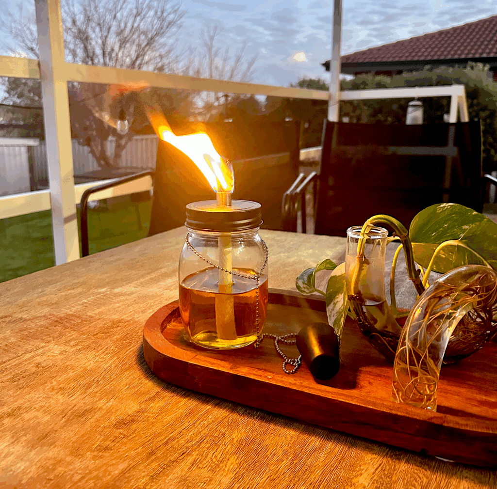 How to Create DIY Outdoor Oil Lamps with Citronella Oil